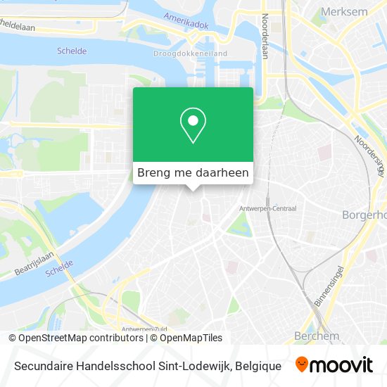 Secundaire Handelsschool Sint-Lodewijk kaart