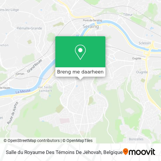 Salle du Royaume Des Témoins De Jéhovah kaart