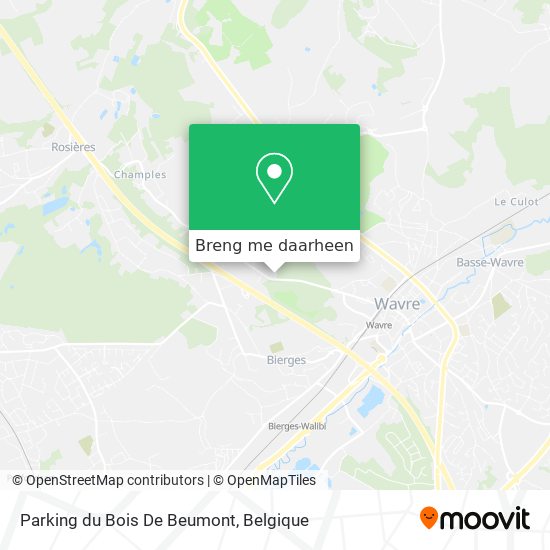 Parking du Bois De Beumont kaart