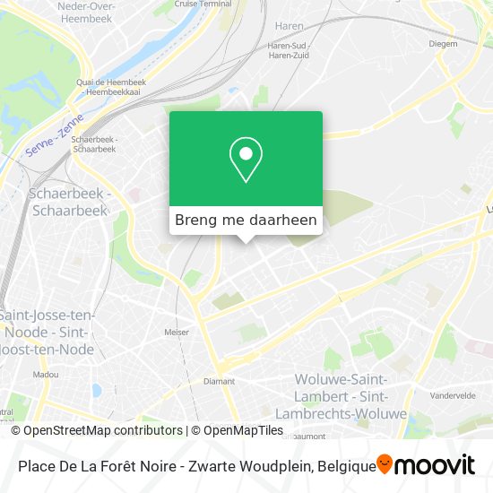 Place De La Forêt Noire - Zwarte Woudplein kaart