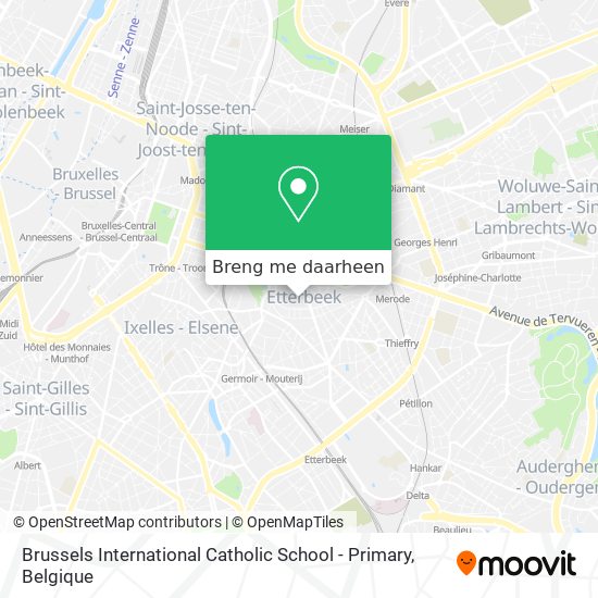 Brussels International Catholic School - Primary kaart