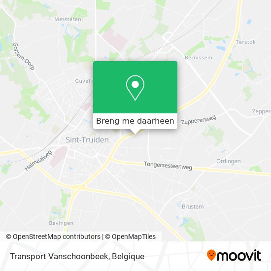 Transport Vanschoonbeek kaart