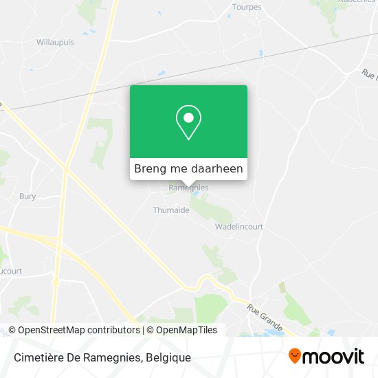 Cimetière De Ramegnies kaart