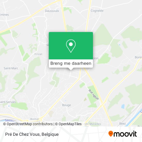 Pré De Chez Vous kaart