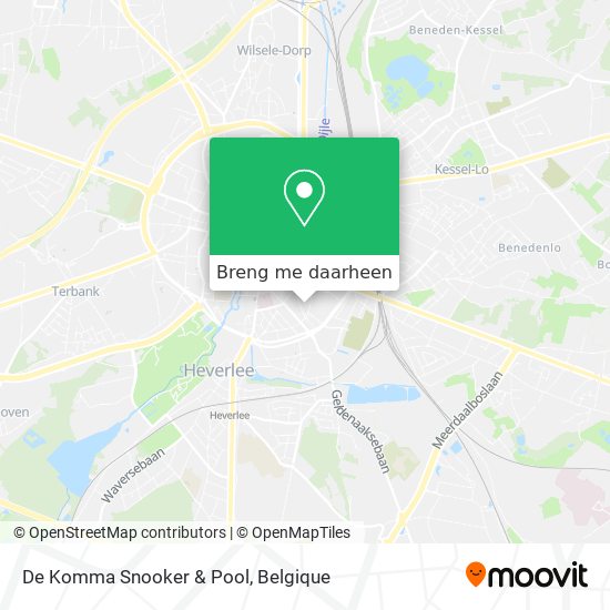 De Komma Snooker & Pool kaart