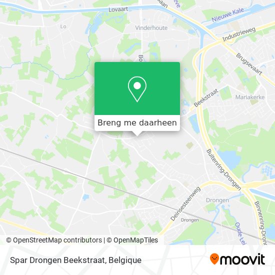 Spar Drongen Beekstraat kaart