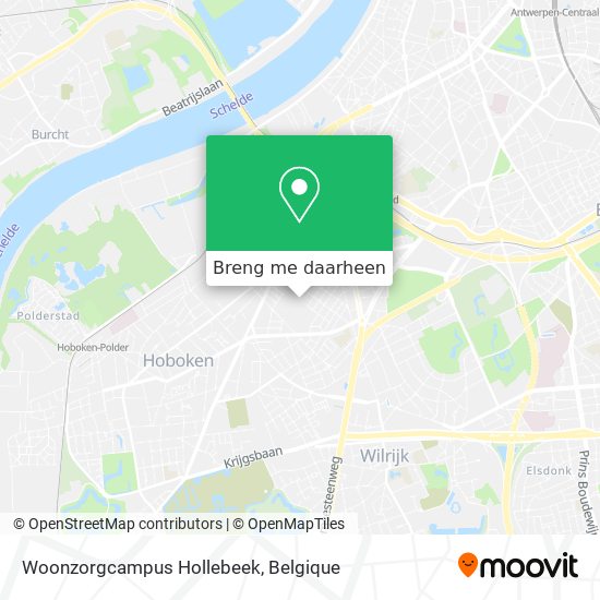 Woonzorgcampus Hollebeek kaart