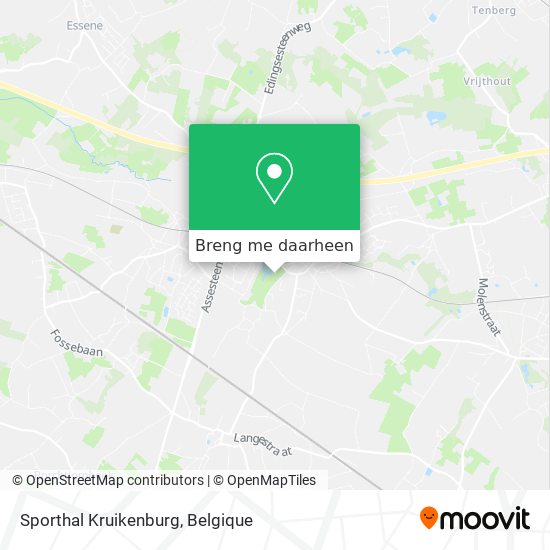 Sporthal Kruikenburg kaart