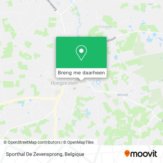 Sporthal De Zevensprong kaart