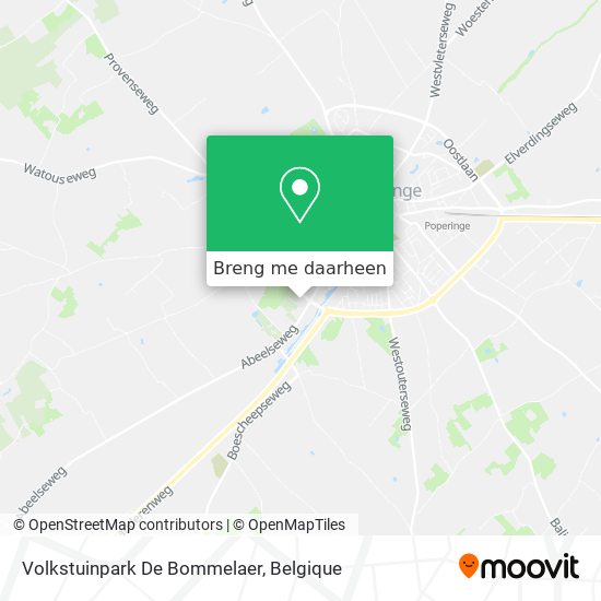 Volkstuinpark De Bommelaer kaart