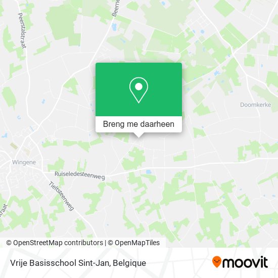 Vrije Basisschool Sint-Jan kaart