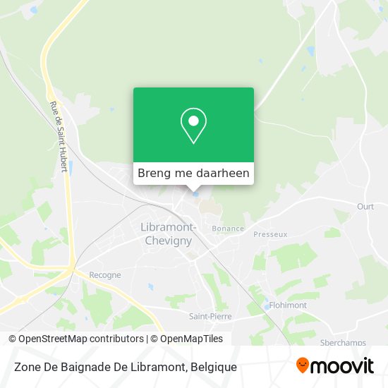 Zone De Baignade De Libramont kaart