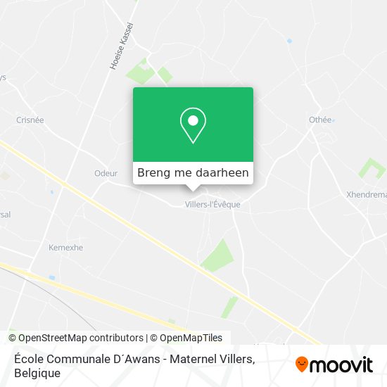 École Communale D´Awans - Maternel Villers kaart