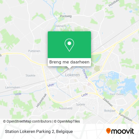 Station Lokeren Parking 2 kaart