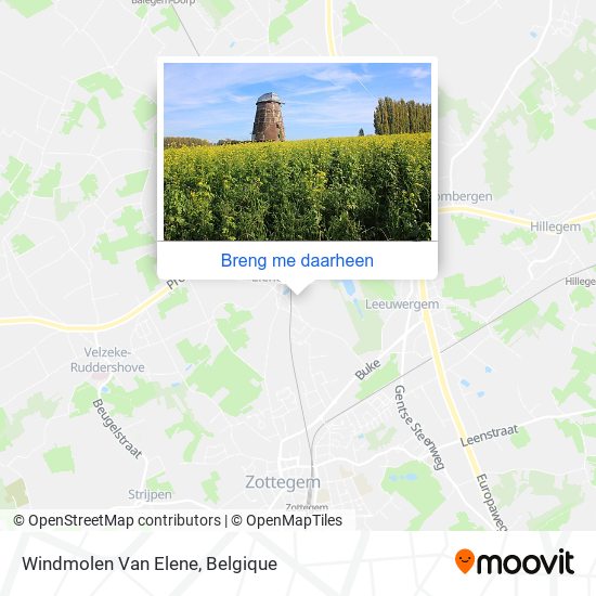 Windmolen Van Elene kaart