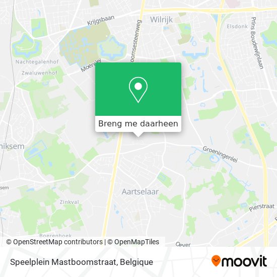 Speelplein Mastboomstraat kaart