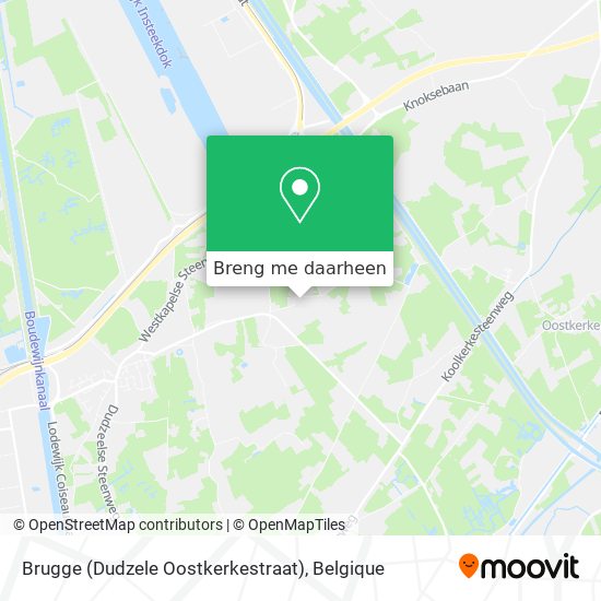 Brugge (Dudzele Oostkerkestraat) kaart
