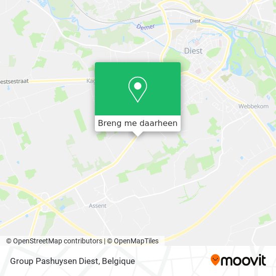 Group Pashuysen Diest kaart