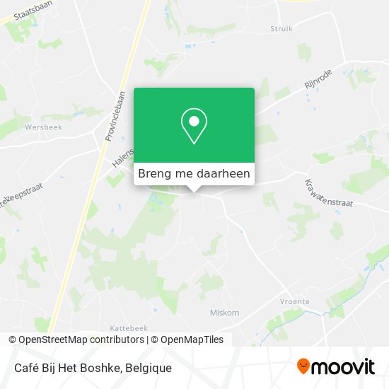 Café Bij Het Boshke kaart