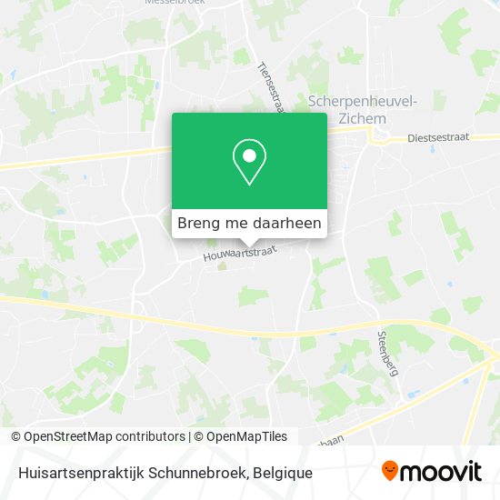 Huisartsenpraktijk Schunnebroek kaart