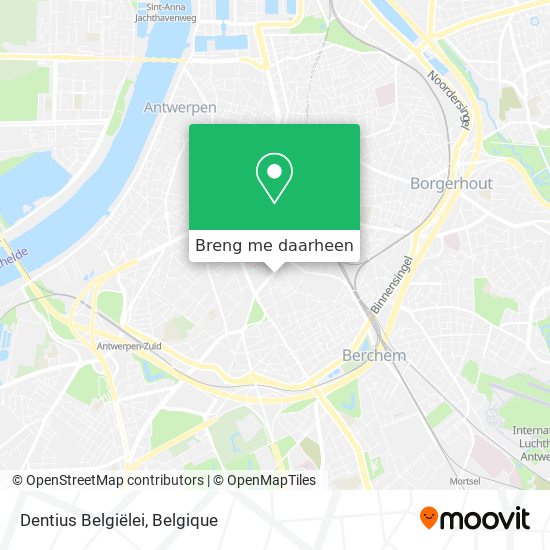 Dentius Belgiëlei kaart