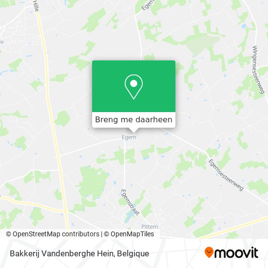 Bakkerij Vandenberghe Hein kaart