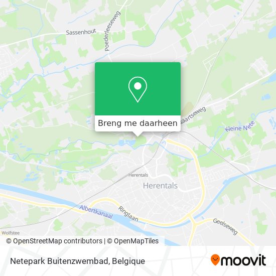 Netepark Buitenzwembad kaart