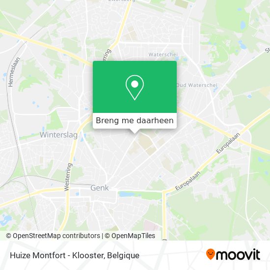 Huize Montfort - Klooster kaart