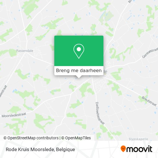 Rode Kruis Moorslede kaart