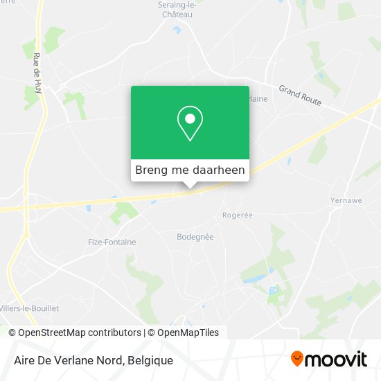 Aire De Verlane Nord kaart