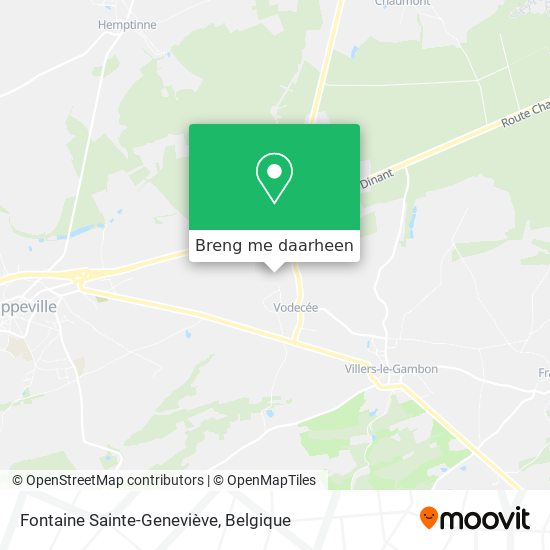 Fontaine Sainte-Geneviève kaart