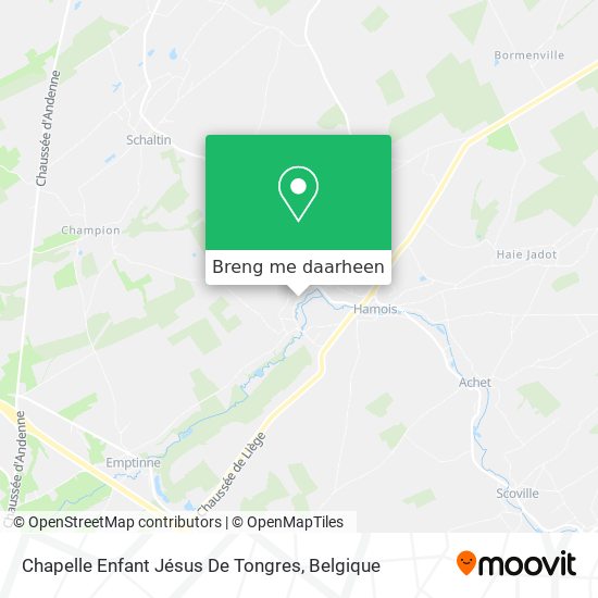 Chapelle Enfant Jésus De Tongres kaart