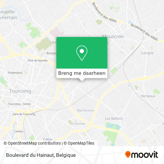 Boulevard du Hainaut kaart