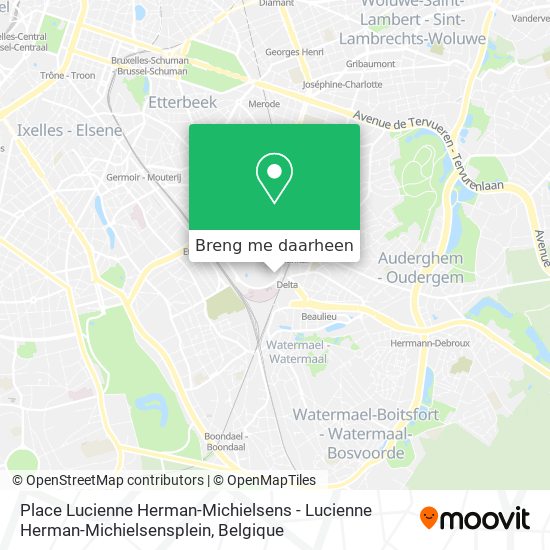 Place Lucienne Herman-Michielsens - Lucienne Herman-Michielsensplein kaart