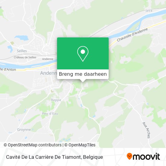 Cavité De La Carrière De Tiamont kaart