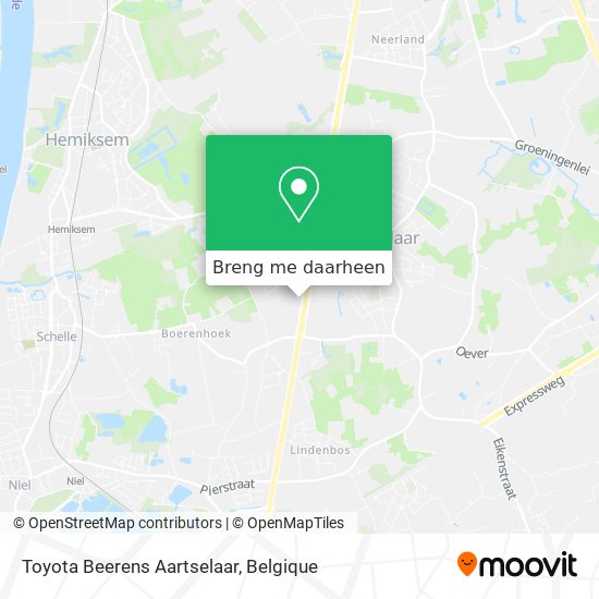 Toyota Beerens Aartselaar kaart