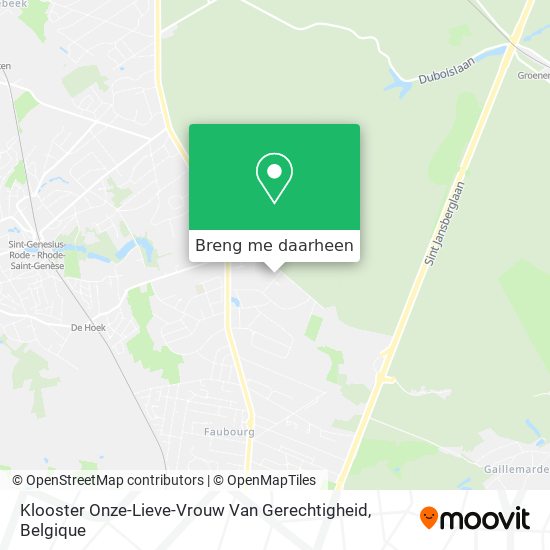 Klooster Onze-Lieve-Vrouw Van Gerechtigheid kaart