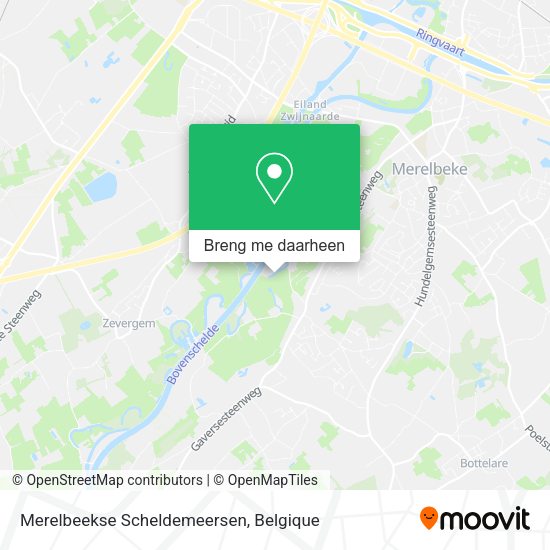 Merelbeekse Scheldemeersen kaart