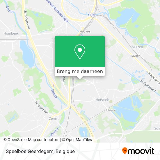 Speelbos Geerdegem kaart