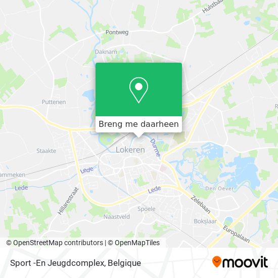 Sport -En Jeugdcomplex kaart