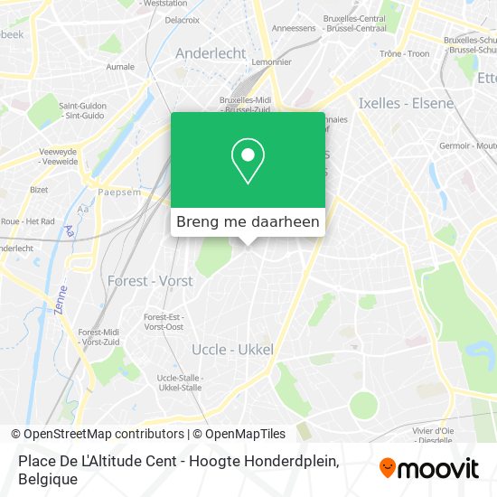 Place De L'Altitude Cent - Hoogte Honderdplein kaart
