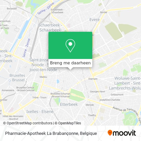 Pharmacie-Apotheek La Brabançonne kaart