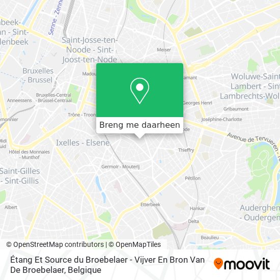 Étang Et Source du Broebelaer - Vijver En Bron Van De Broebelaer kaart