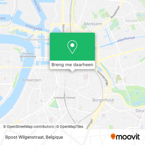 Bpost Wilgenstraat kaart