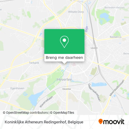 Koninklijke Atheneum Redingenhof kaart