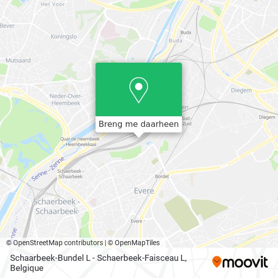 Schaarbeek-Bundel L - Schaerbeek-Faisceau L kaart