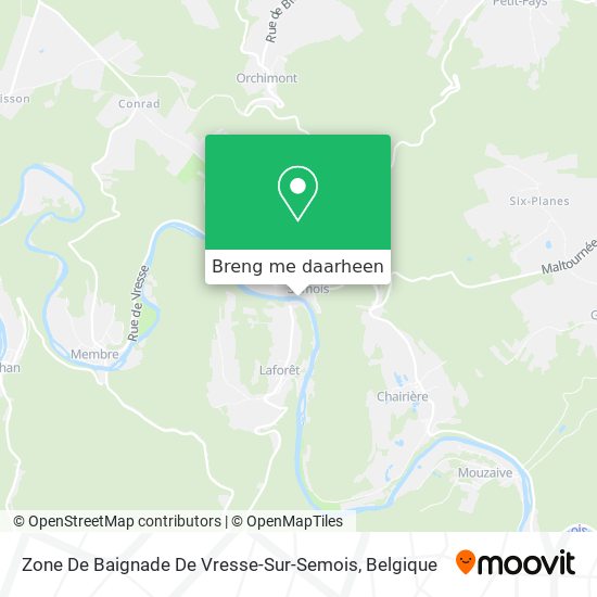 Zone De Baignade De Vresse-Sur-Semois kaart