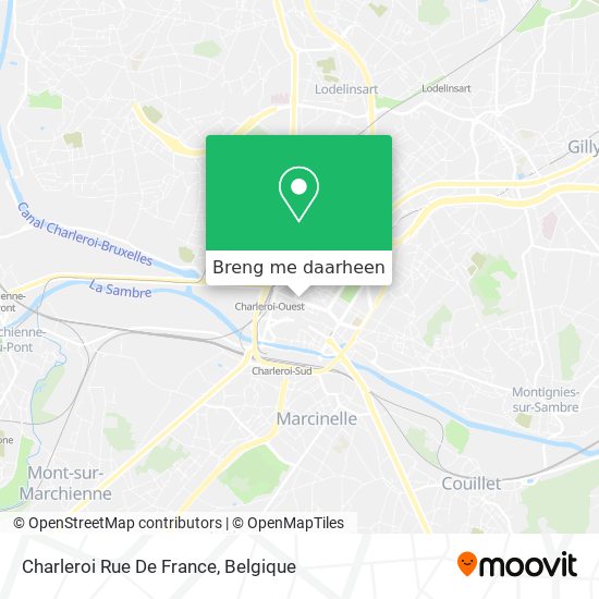 Charleroi Rue De France kaart
