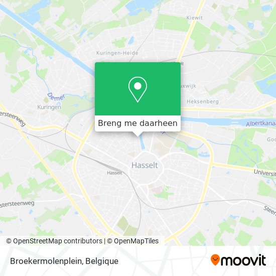 Broekermolenplein kaart