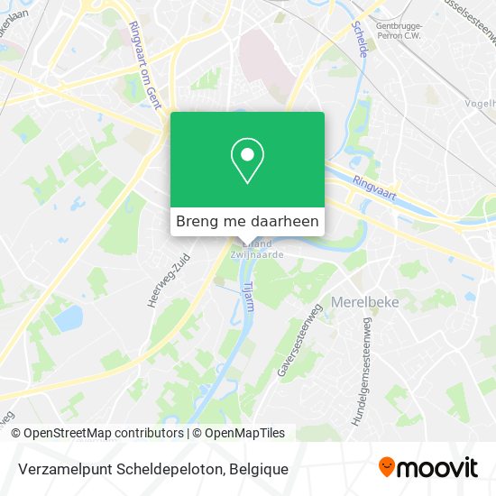 Verzamelpunt Scheldepeloton kaart